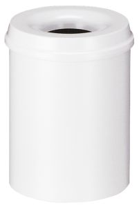 Vlamdovende papierbak 15 liter, wit