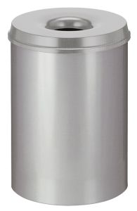Vlamdovende papierbak 30 liter, grijs