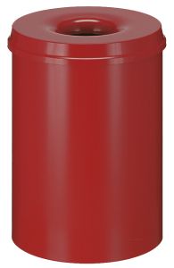 Vlamdovende papierbak 30 liter, rood