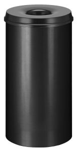 Vlamdovende papierbak 50 liter, zwart