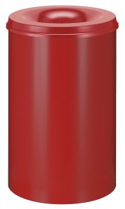 Vlamdovende papierbak 110 liter, rood