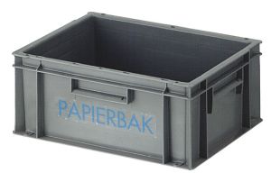 Papierverzamelbak, grijs