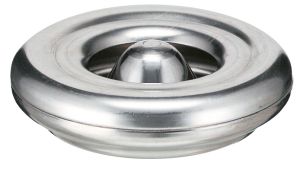 Vlamdovende asbak rond 12 cm, aluminium