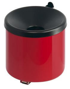 Vlamdovende wandasbak, rood, zwart