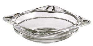 Asbak rond 12, transparant