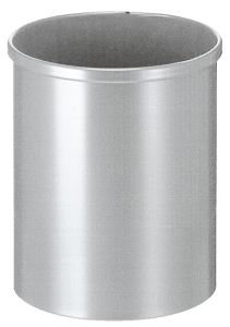 Ronde papierbak 15 liter, zilver