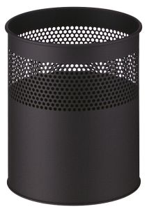 Half geperforeerde papierbak 15 liter, zwart