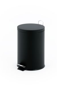 Pedaalemmer 12 liter, zwart