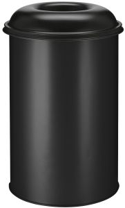 Vlamdovende papierbak 200 liter, zwart