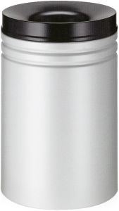 Vlamdovende papierbak 80 liter grijs/zwart, grijs, zwart