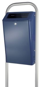 Buitenafvalbak 50 liter, blauw