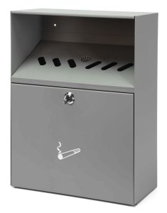 Wandasbak met dak, grijs