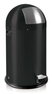 Afvalbak Kickcan 33 liter, EKO, Zwart