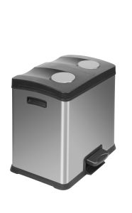 Rejoice Recycling Bin 2x12, EKO, mat RVS