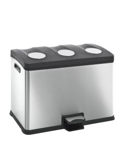 Rejoice Recycling Bin 3x12, EKO, mat RVS