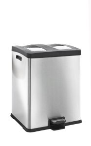 Rejoice Recycling Bin 2x30, EKO, mat RVS