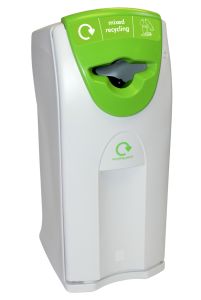 Maxi Envirobin met Propeller opening, 140 liter, grijs, groen