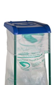 Deksel voor groot volume zakhouder, blauw