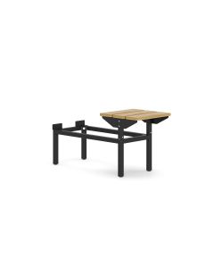 Zitbank t.b.v. Basic garderobekast/locker Zwart/Beuken 35 cm