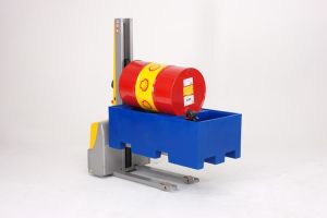 Lekbak 250 liter met vatensteun, blauw