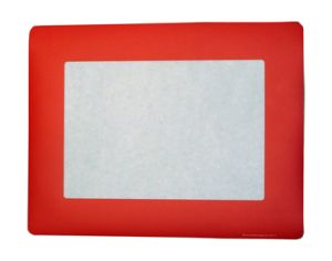 Zelfklevende documenthouder A4 vloer - rood - 10 stuks