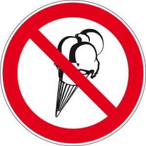 Verboden met ijsje te betreden