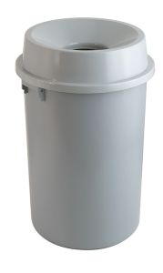 Afvalbak met open top, 60 liter (kunststof, grijs)