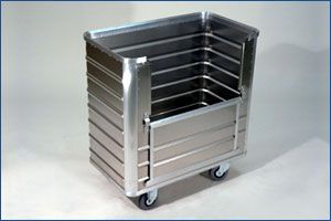 Aluminium bakwagen 1 zijde half neerklapbaar D 3508 - 360