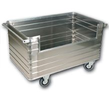 Aluminium bakwagen met opening op lange zijde D 3808 - 945