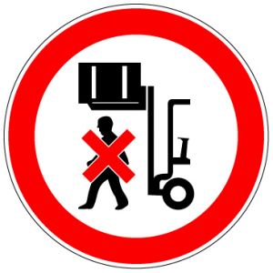 Pictogrammen op rol 'Niet onder opgetilde last staan' (PIC 215)