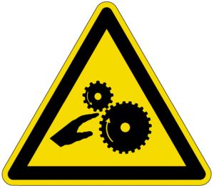 Pictogrammen op rol 'Opgelet voor draaiende tandwielen (of walsen)' (PIC 334)