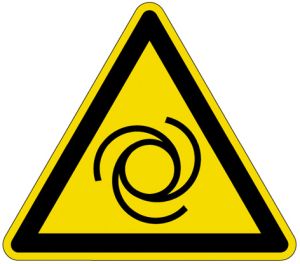 Pictogrammen op rol 'Opgepast Automatisch draaiende machine' (PIC 336)