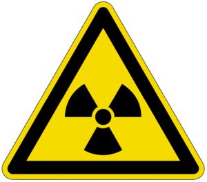 Pictogrammen op rol 'Radioactieve stoffen of ioniserende straling' (PIC 304)