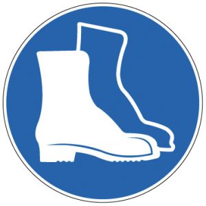 Pictogrammen op rol 'Veiligheidsschoenen verplicht' (PIC 254)