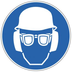 Pictogrammen op rol 'Volledige bescherming verplicht' (PIC 264)