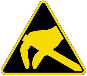 Pictogrammen op rol 'Voor statische lading gevoelige componenten' (PIC 327)