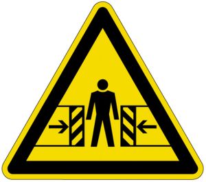 Pictogrammen op rol 'Waarschuwing voor bekneld raken' (PIC 316)