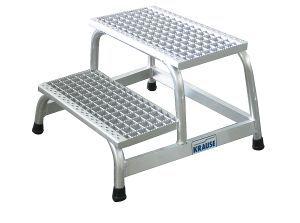 Aluminium montagetrap 2 roostertreden, STABILO 805324