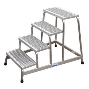 Aluminium montagetrap 4 roostertreden, STABILO 805348