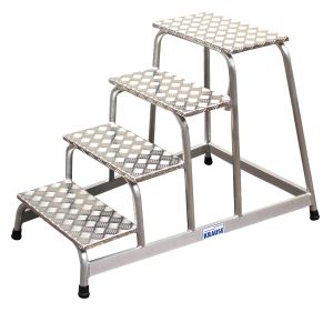 Aluminium montagetrap 4 treden, STABILO 805041