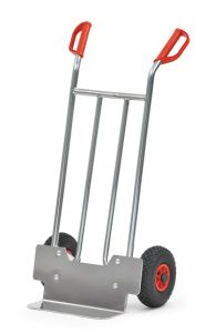 Aluminium steekwagen A 1115 V met massief rubberen banden