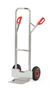 Aluminium steekwagen A 1325 V met massief rubberen banden