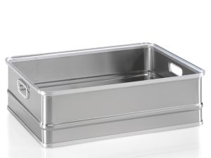 Aluminium transportbak CRATE 77 liter, 728x548x205 mm