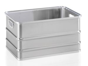 Aluminium transportbak CRATE 80 liter, 620x400x315 mm