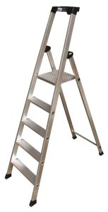 Aluminium trap met platform 5 treden, SOLIDO 126641