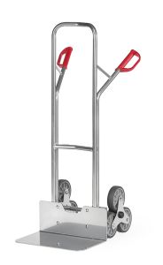 Aluminium trappensteekwagen AK 1326 met driearmige wielsets van TPE rubber