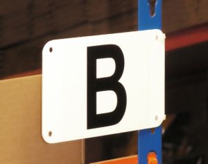 Kunststof gangpad bord - 95x160 mm, wit