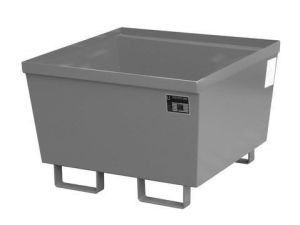 Nestbare stalen lekbak 800x800x545 mm-grijs