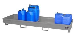 Nestbare stalen lekbak 2400x800x285 mm-grijs 