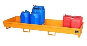 Nestbare stalen lekbak 2400x800x285 mm-oranje 